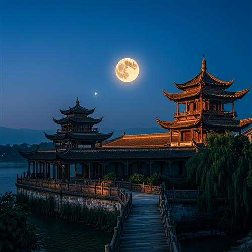 益阳十景之九：甘垒夜月的历史韵味与迷人景色