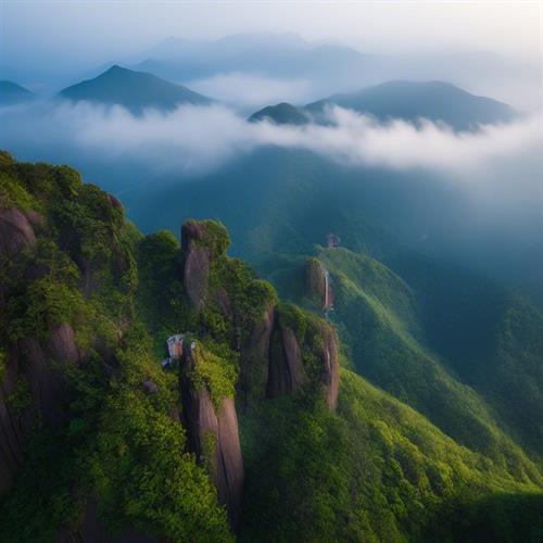 江西吉安安福的神秘仙境：奇峰怪石、珍贵古树、绝美名花、潺潺流水和壮观云海