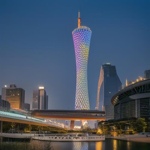 三座极具现代科技感的建筑：广州塔、CCTV大楼、重庆李子坝站