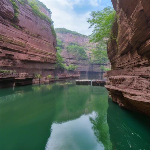 河南南太行山红石峡：山水如画，绝美景色不容错过
