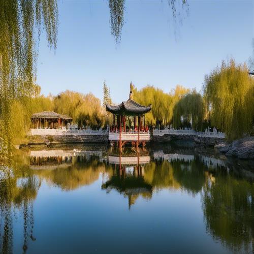 张掖甘泉公园，江南风韵与西北特色完美融合的美丽家园