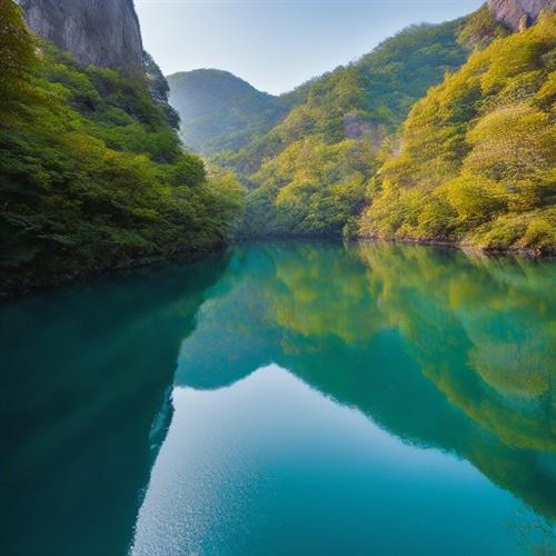 江西一处碧水蓝天的小众旅游胜地，被誉为南国版的“九寨沟”